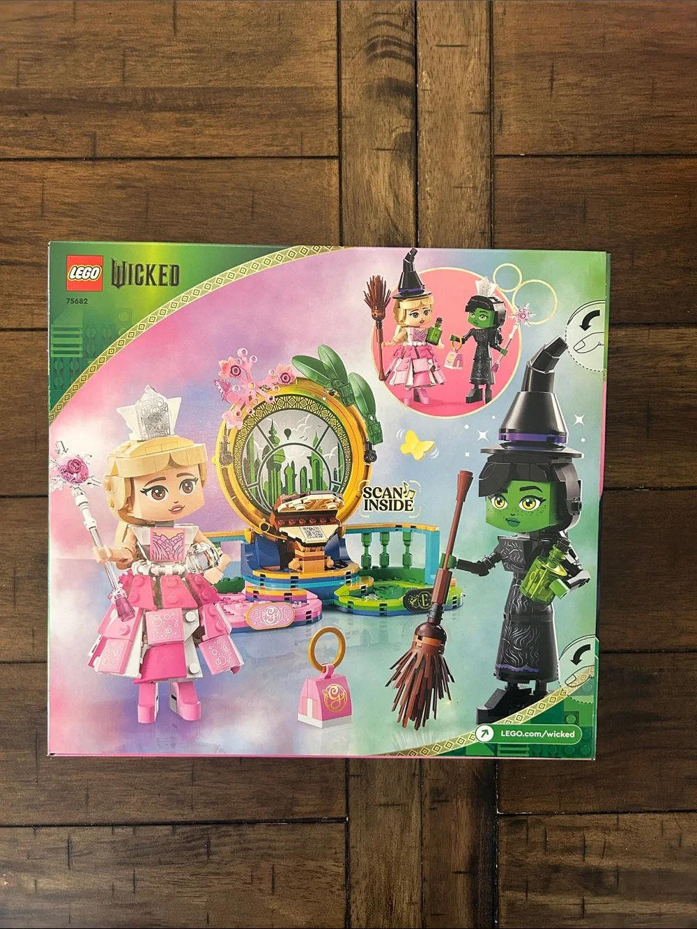 LEGO Wicked Elphaba & Glinda Figures Set - Pink, Green, Black